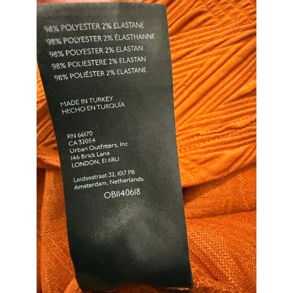 Free People Violet Sunset Orange Mini Babydoll Dress Sz S Boho - Picture 13 of 13